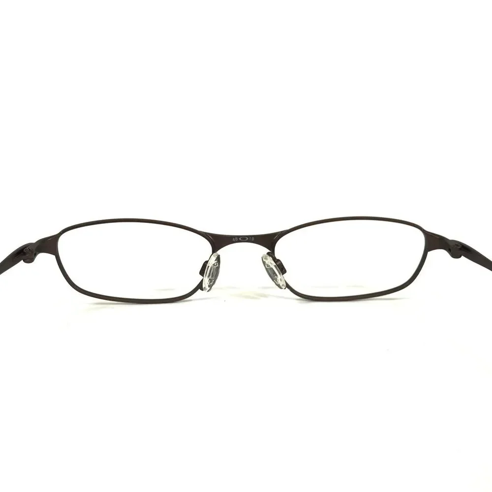 Vintage Oakley Eyeglasses Frames O2 11-614 Red Matte Burgundy Wrap 48-19-130 - Picture 7 of 11